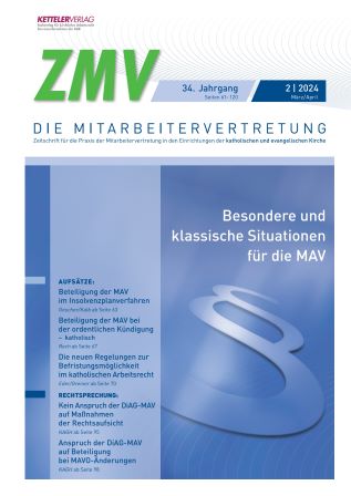 ZMV - DIE MITARBEITERVERTRETUNG - Abonnement Print