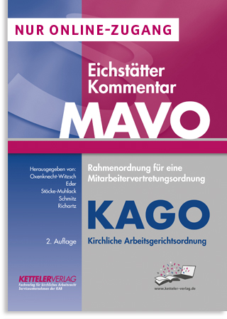 Eichstätter Kommentar MAVO & KAGO - Online-Zugang