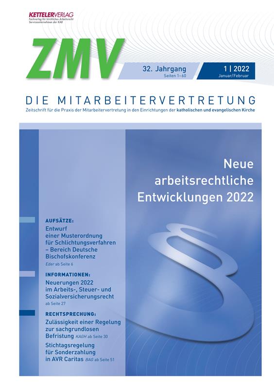 ZMV-Einzelheft 1/2022