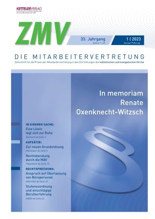 ZMV-Einzelheft 1/2023