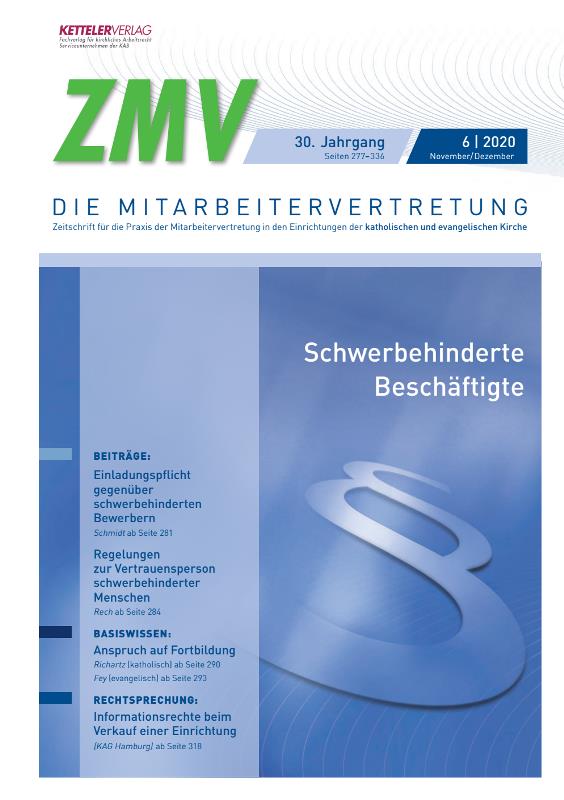 ZMV-Einzelheft 6/2020
