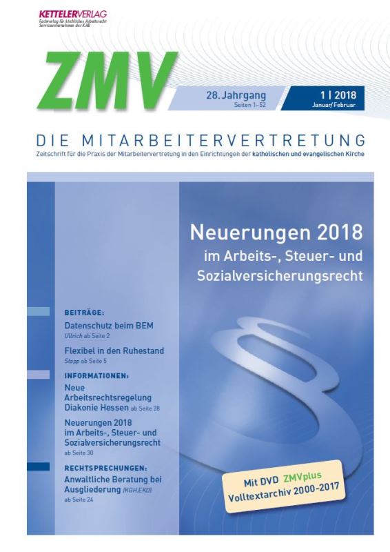 ZMV-Einzelheft 1/2018 ohne DVD