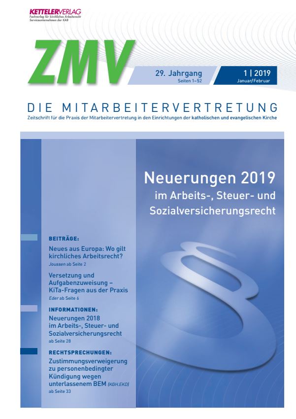 ZMV-Einzelheft 1/2019