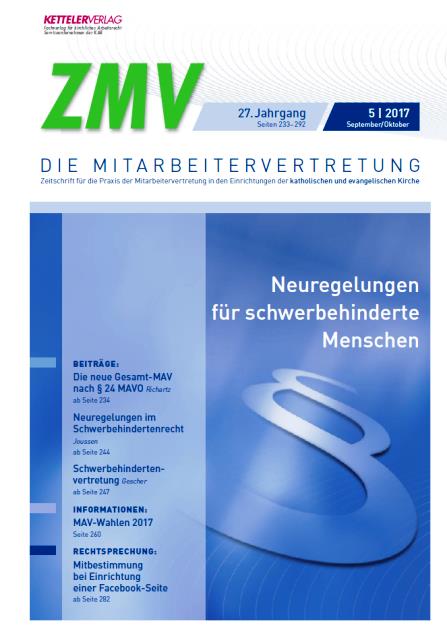 ZMV-Einzelheft 5/2017