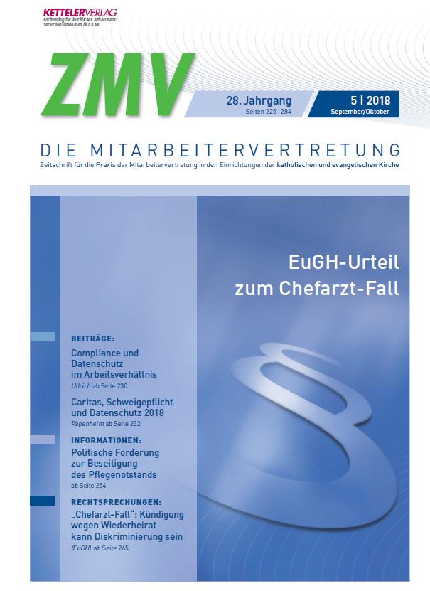 ZMV-Einzelheft 5/2018