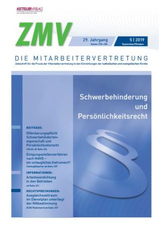 ZMV-Einzelheft 5/2019