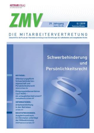 ZMV-Einzelheft 5/2019