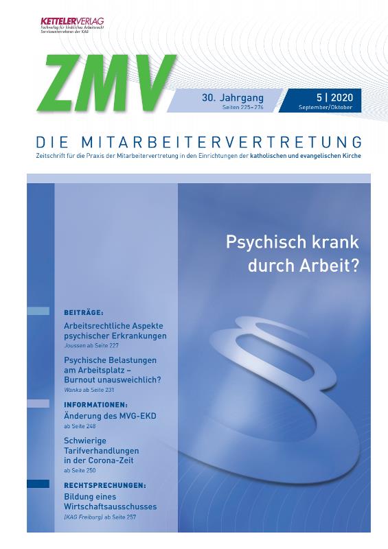 ZMV-Einzelheft 5/2020