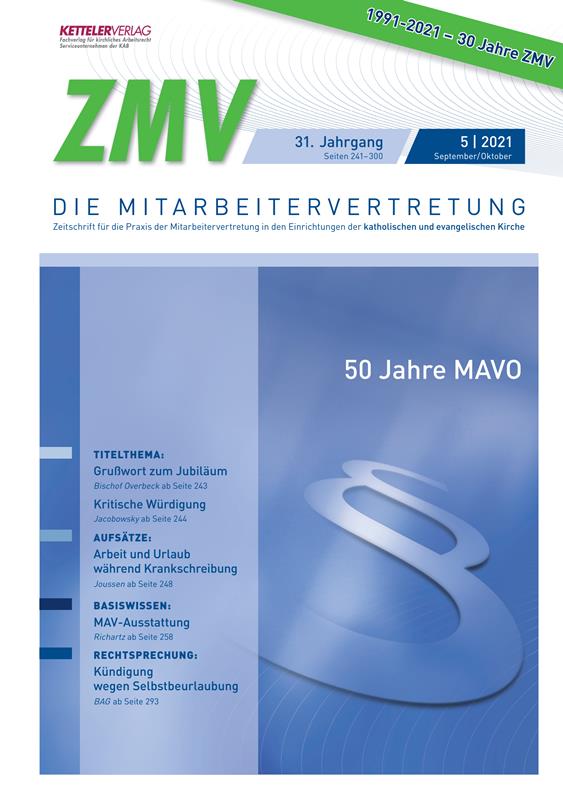 ZMV-Einzelheft 5/2021